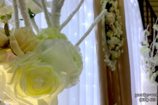 Оформление свадьбы искуственными цветами